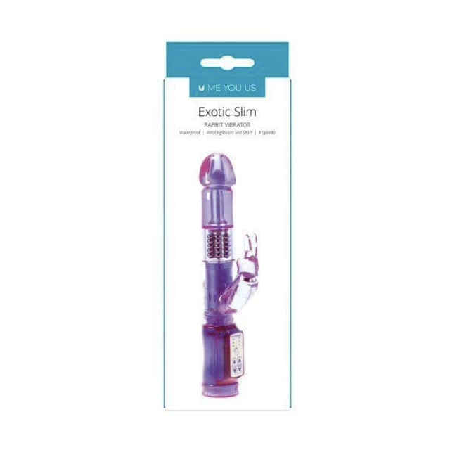 Me You Us Exotic Slim Rabbit Vibrator (Purple)